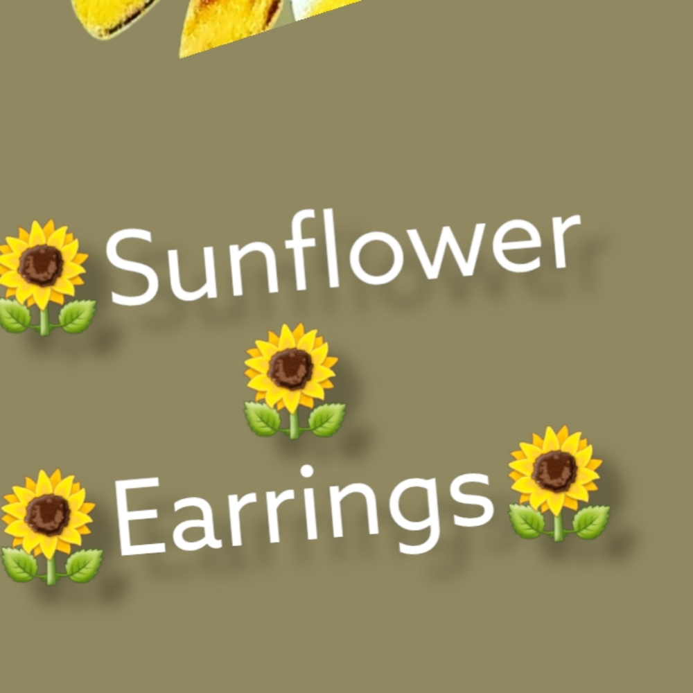 💙🌻  Sunflower earrings - Picture 2 of 7
